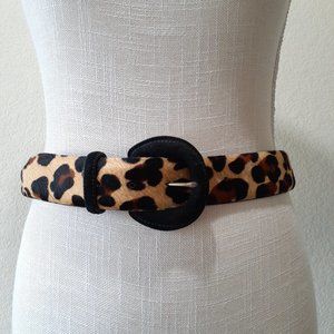 WCM Leather Animal Print Belt